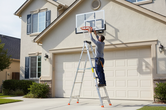 Basketball - Wall Mounted Hoop & Net Installation