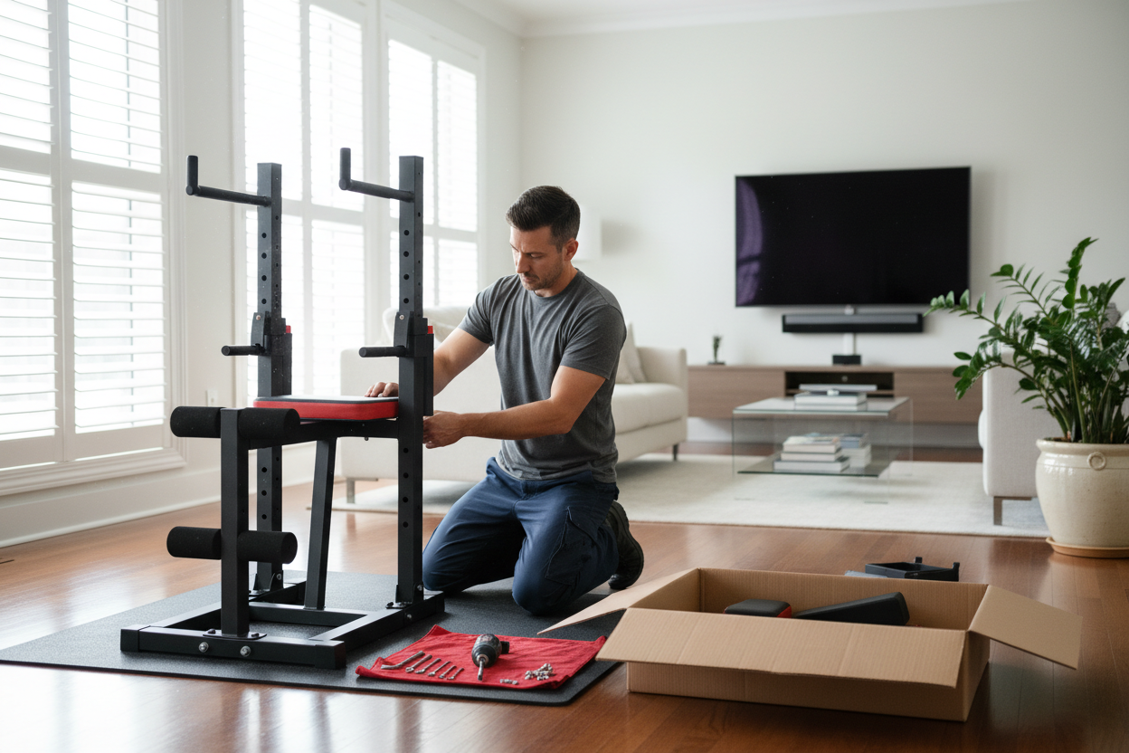 Fitness - Assemblage de la tour de musculation